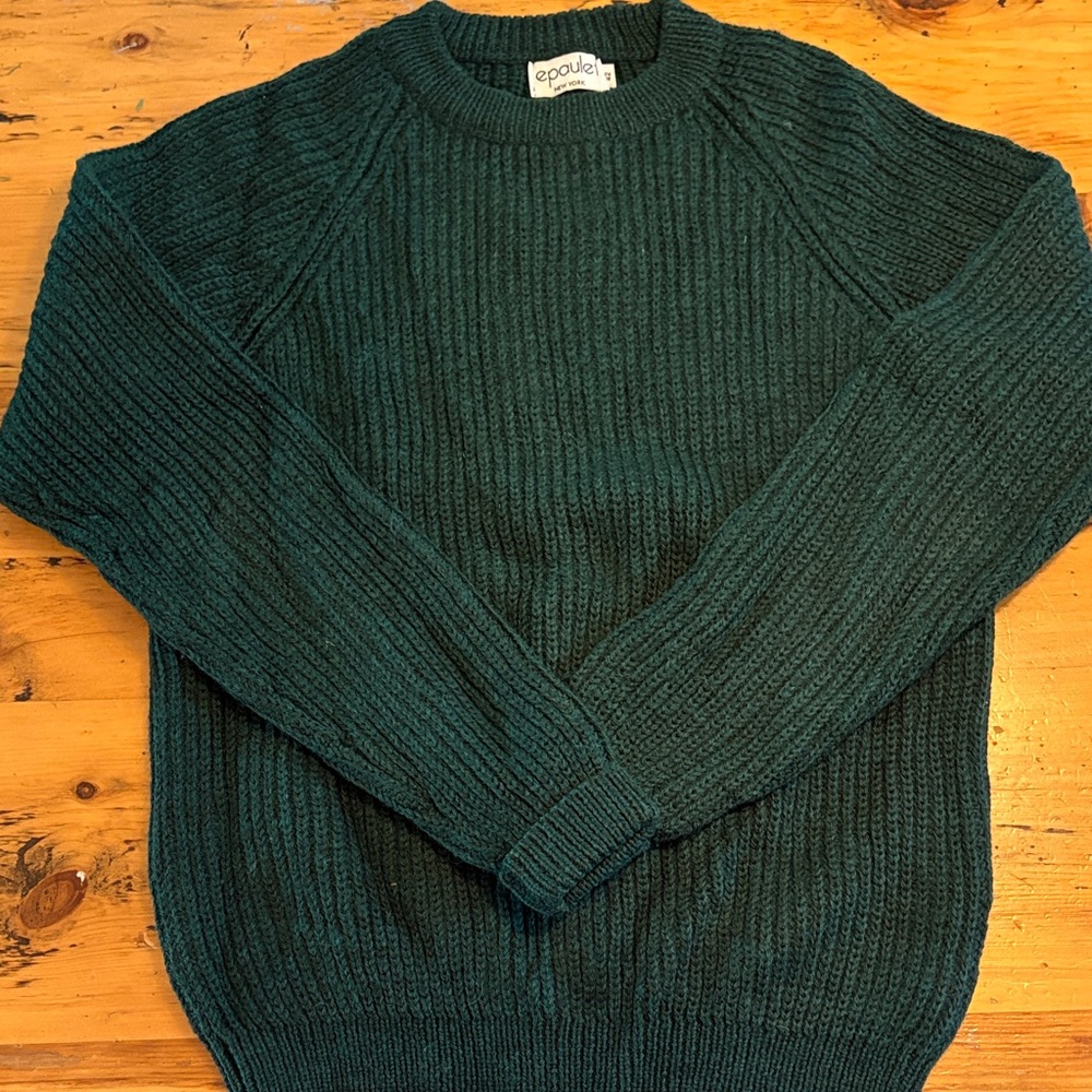 Epaulet Heirloom Handknit Sweater
